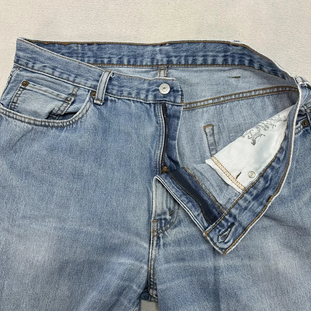 Levis 550 Jeans Mens 38x30‎ Blue Denim Relaxed Fit Tapered Leg Light Wash Y2K
